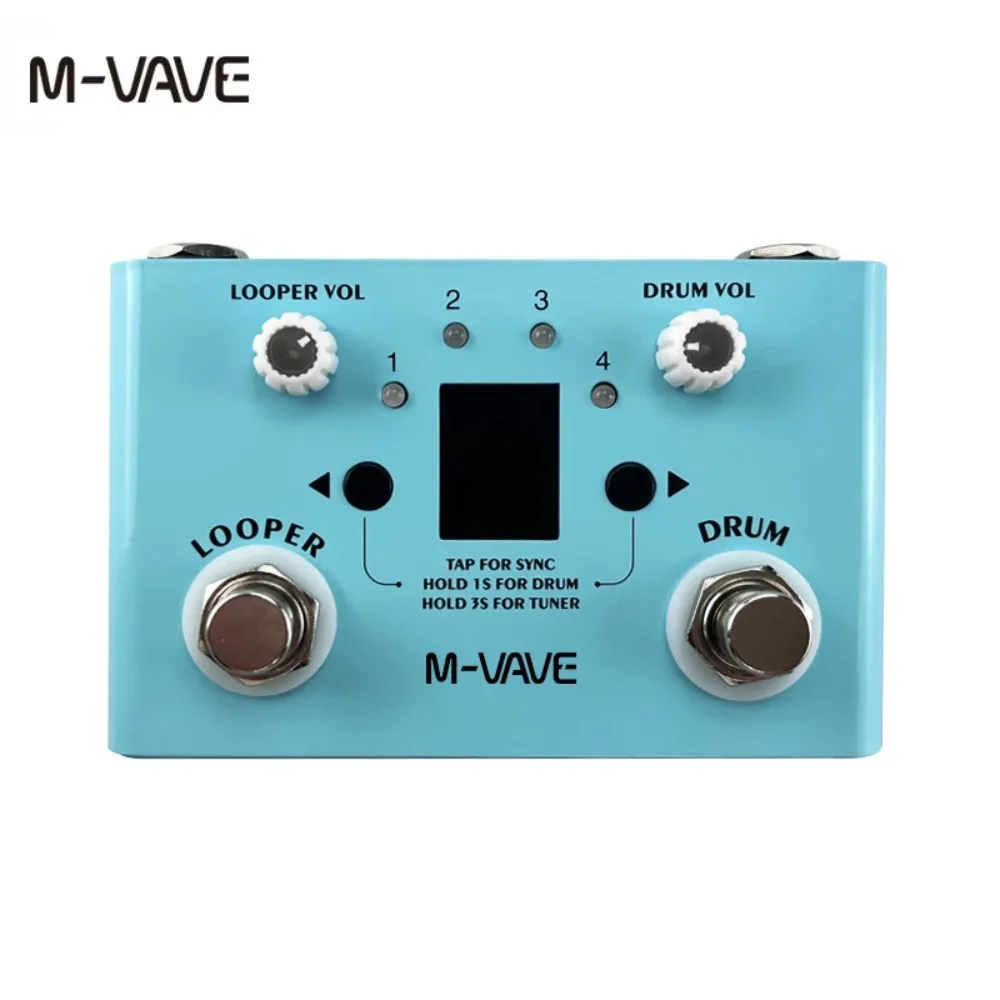 m-vave-guitar-effect-pedal-drum-looper-effector-mini-2-in-1-machine-double-footswitch-looper-pedal-lost-tempo-cuvave