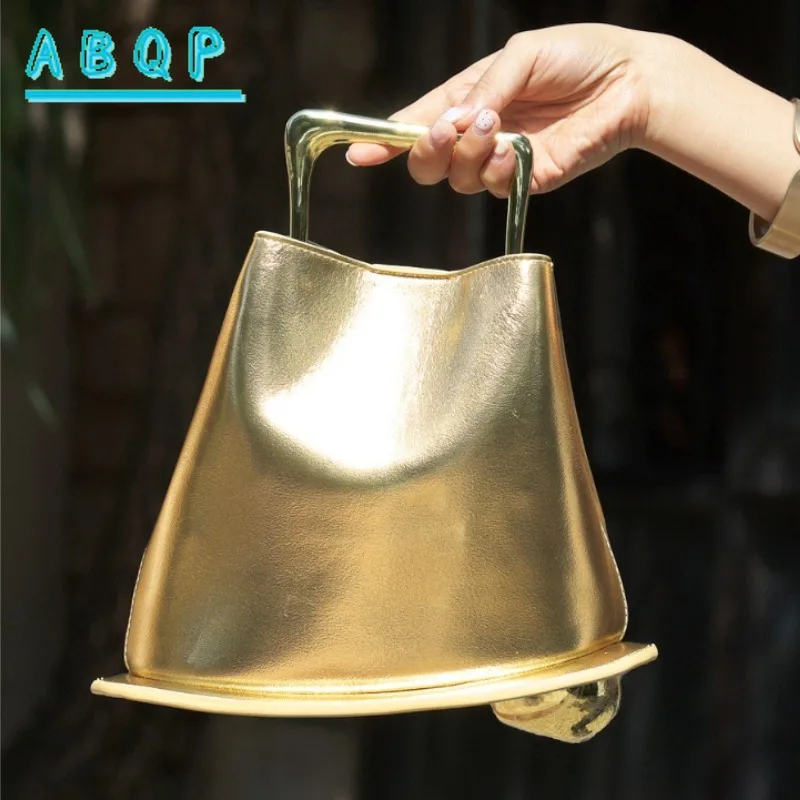 

New Dinner Women's Bag Luxury Brand Solid Color Shiny Dinner Party Handbag Personalized Fashion Women's Shoulder Crossbody Bag