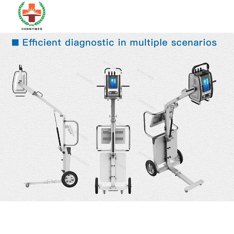 SY-D019N Touch Screen High Frequency Digital 5KW / 8KW X ray Radiography Machine Portable X-Ray System Mobile Xray Equipment