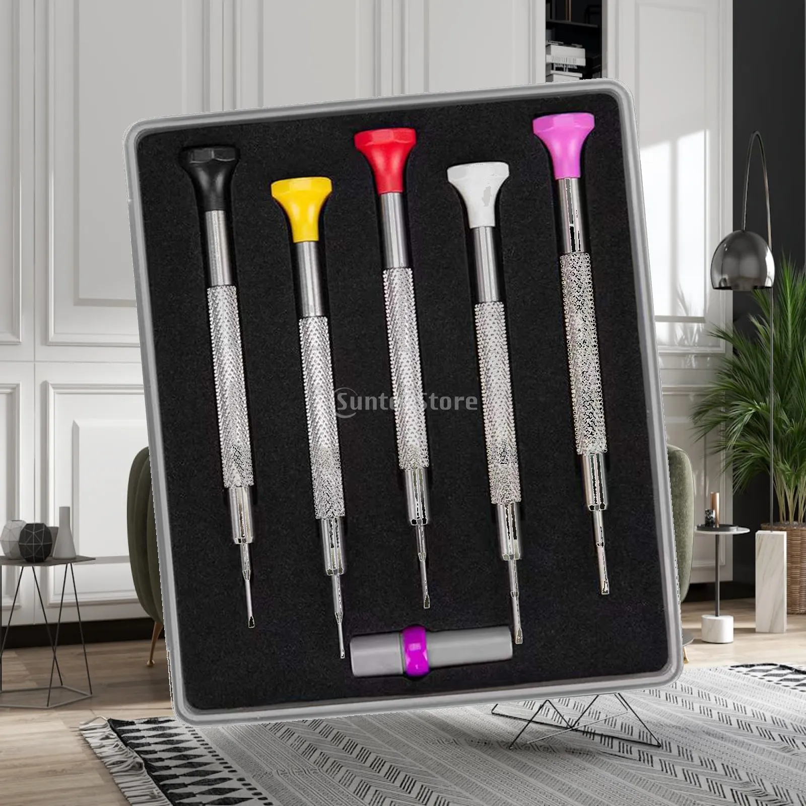 Micro Precision Screwdriver Set Stainless Steel 5pcs Professional Watch Repair Kit Jeweler Tools for Eyeglass Electronics Watch
