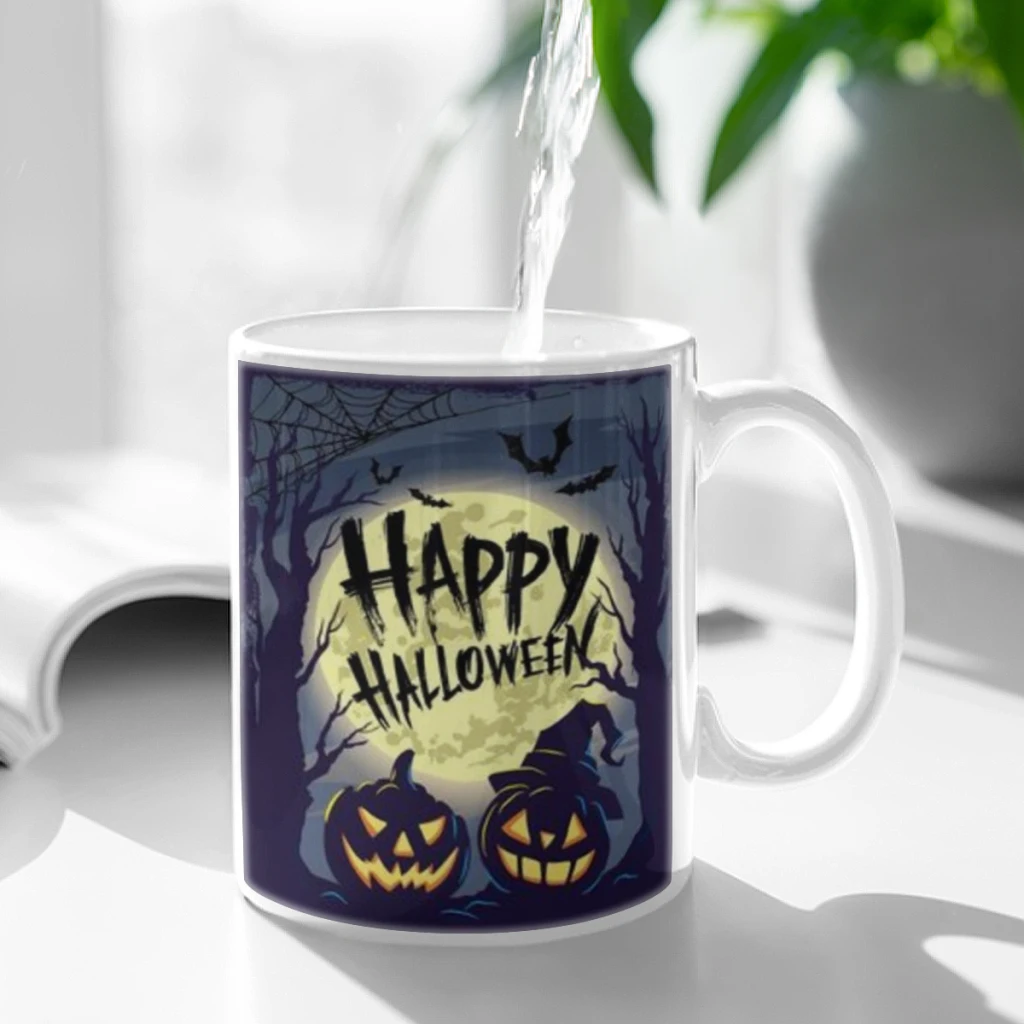 Streghe incantevole tazza di ceramica di Halloween carino caffè tè latte Stave tazze e tazze con manico regali novità