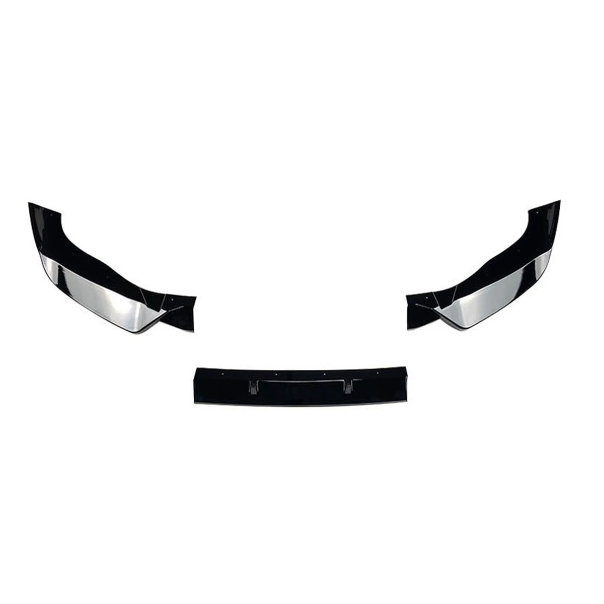 For -BMW X3 G01 X4 G02 M Pack 2022+ Front Bumper Spoiler Lip Splitter Lower Body Kit Split Blade Plate Trim Bright Black