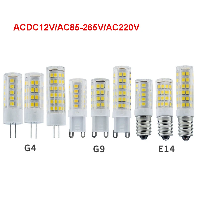 

10pcs G4 G9 E14 LED Corn Lamp ACDC12V AC220V 110V 7W 5W Small Mini LED Lamp 2835 3000k 4000k 6000k Droplight Ceilling Pendant