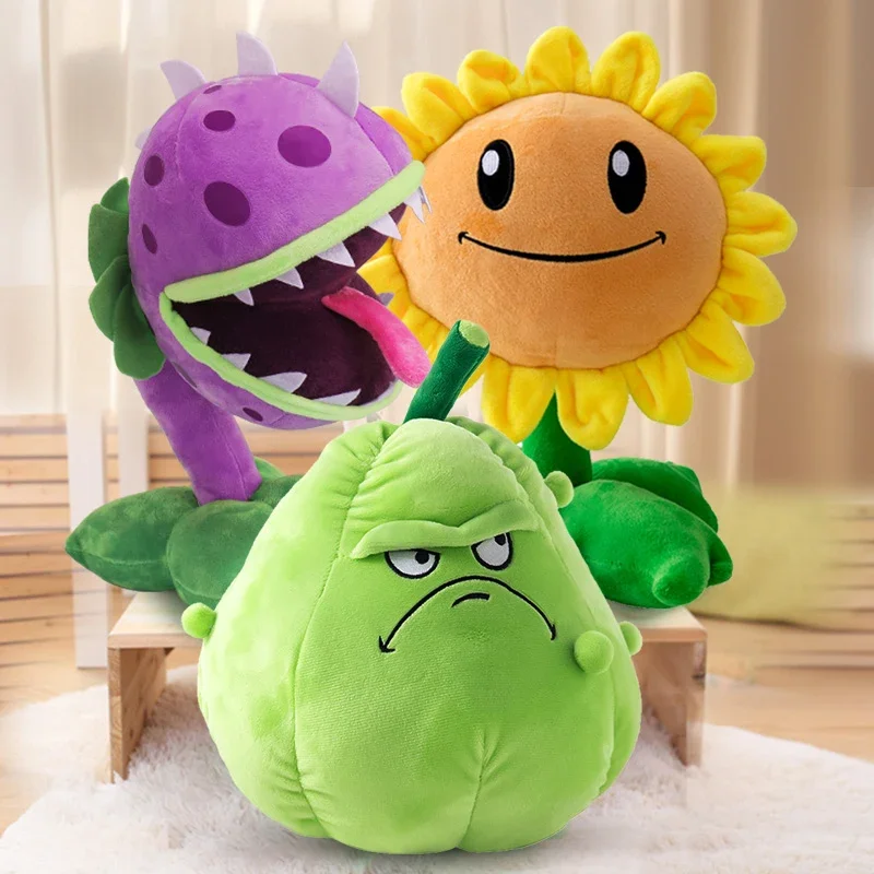 Plantas Vs Zombies girasol Peashooter Kernel-pult muñeco de peluche juguete almohada figuras de juguete suave almohada grande de Zombie regalo de Navidad para niños