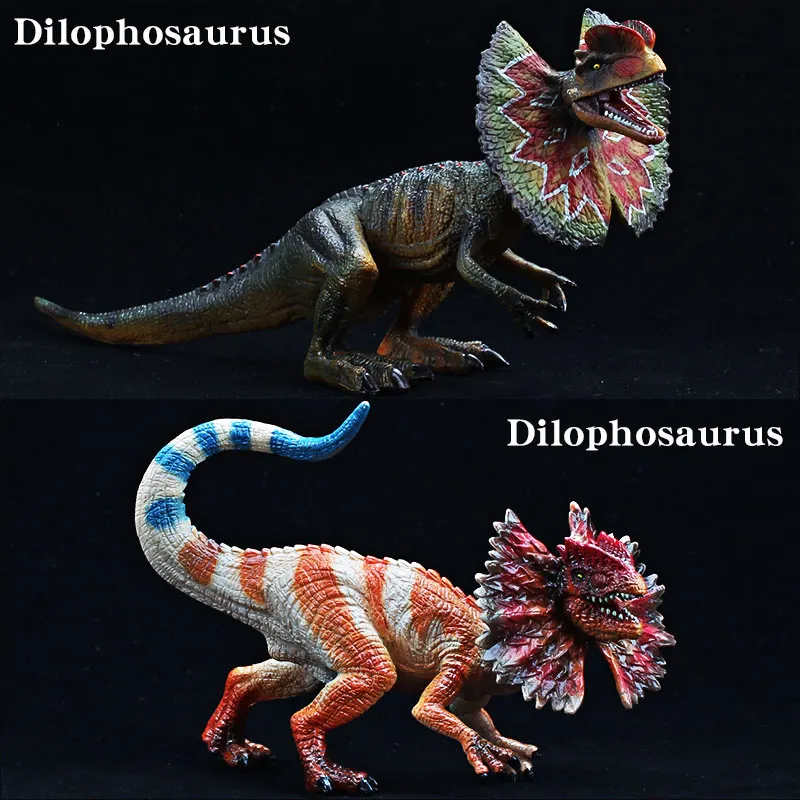 Figura de Acción de Dilophosaurus de Gran Tamaño - Juguete de Dinosaurio Jurásico de Simulación Prehistórica para Niños, Decoración Animal, Regalo