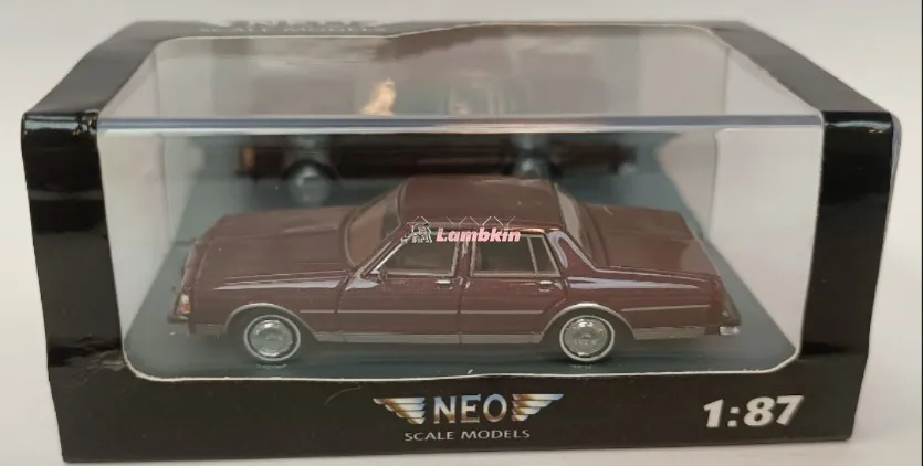 Neo 1/43 For Chevrolet Sedan Classic Car Model Chevrolet Caprice Classic Dark Red Collectible Classic Miniatures