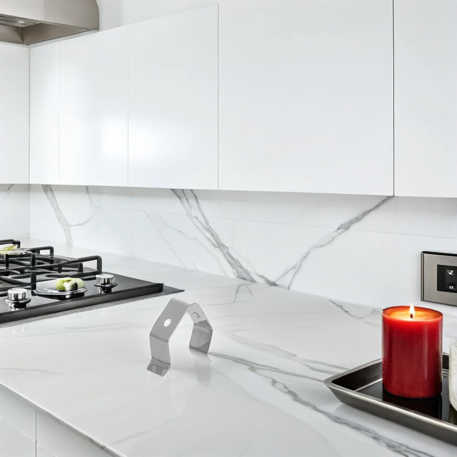 

4Pcs Stainless Steel Thermometer Clip Clamp Bbq Probe Holder for Meat Grill Cooking Fryer Fits 3.8mm 5Mm Temperature Reading