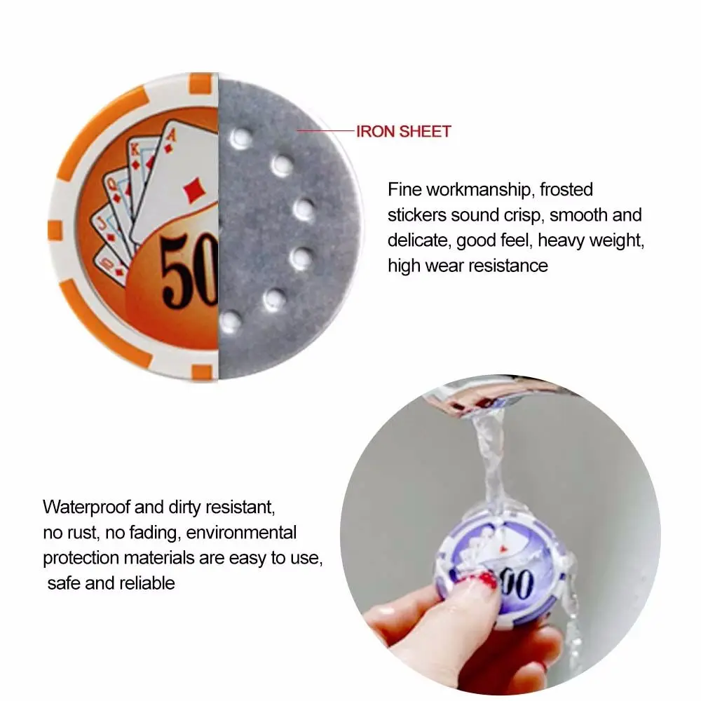 Marker New Chip Mark Absorb Clip Ball Position Golf Equipment Golf Ball Marker Poker Numbers Standard Hat Clip Golf Hat Clip