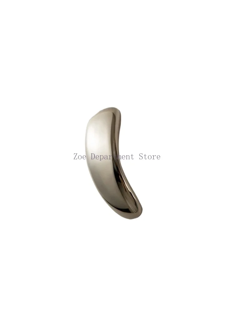 Modern Solid Brass Titanium Silver Furniture Door Knobs and Cabinet Handles Kitchen Cupboard Drawer Pulls Home Hardware