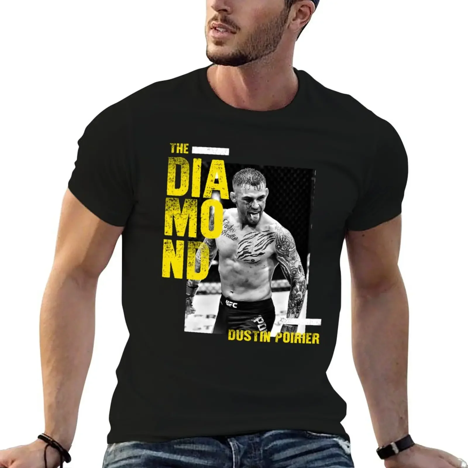 dustin poirier retro T-Shirt anime figures anime plus size clothes anime clothes men clothings