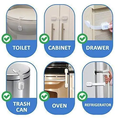 مزالج باب درج الخزانة اللاصق، أشرطة آمنة للأطفال، قفل أمان للأطفال، أقفال خزانة أمان للأطفال