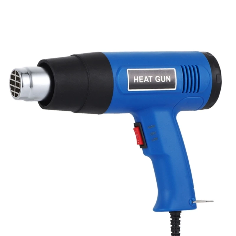 Calefacción pistolas 2000W Control temperatura variable 300 ℃ 600 ℃ Calefacción rápida Pistolas caliente Boquillas