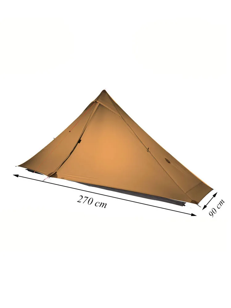Nieuwe versie FLAME'S CREED Lanshan 1 Pro Tent 3/4 seizoen 230 * 90 * 125 cm 2-zijdig 20d siliconen 1 persoon lichtgewicht kampeertent - afbeelding 2