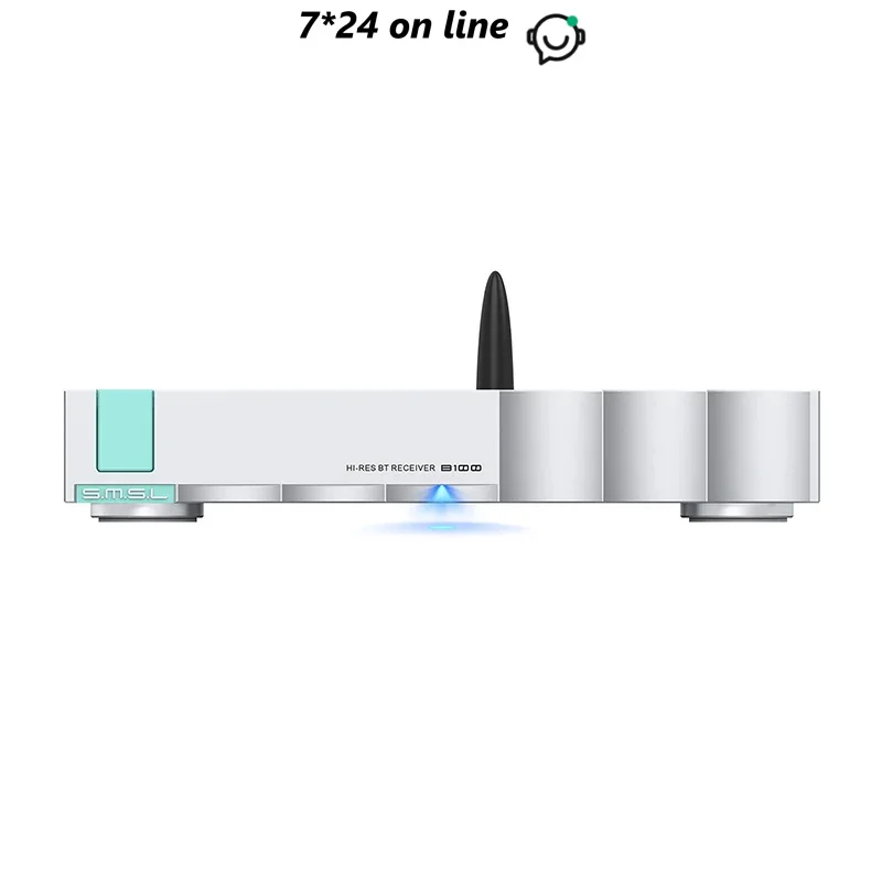 SMSL B100 Hi-res BT Audio Receiver AK4493S BT 5.1 LDAC SBC AAC APTX-HD 24bit 192kHz RCA Coaxial Optical AES EBU
