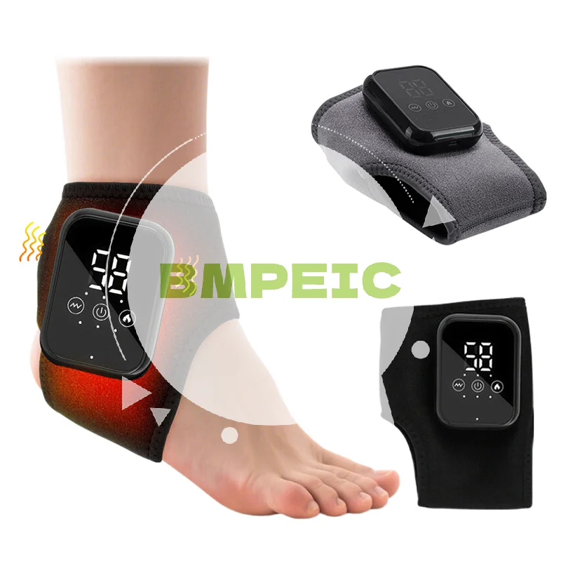 

Triple Function Heated Foot & Ankle Massager, Utilizes Vibration and Compression Measures