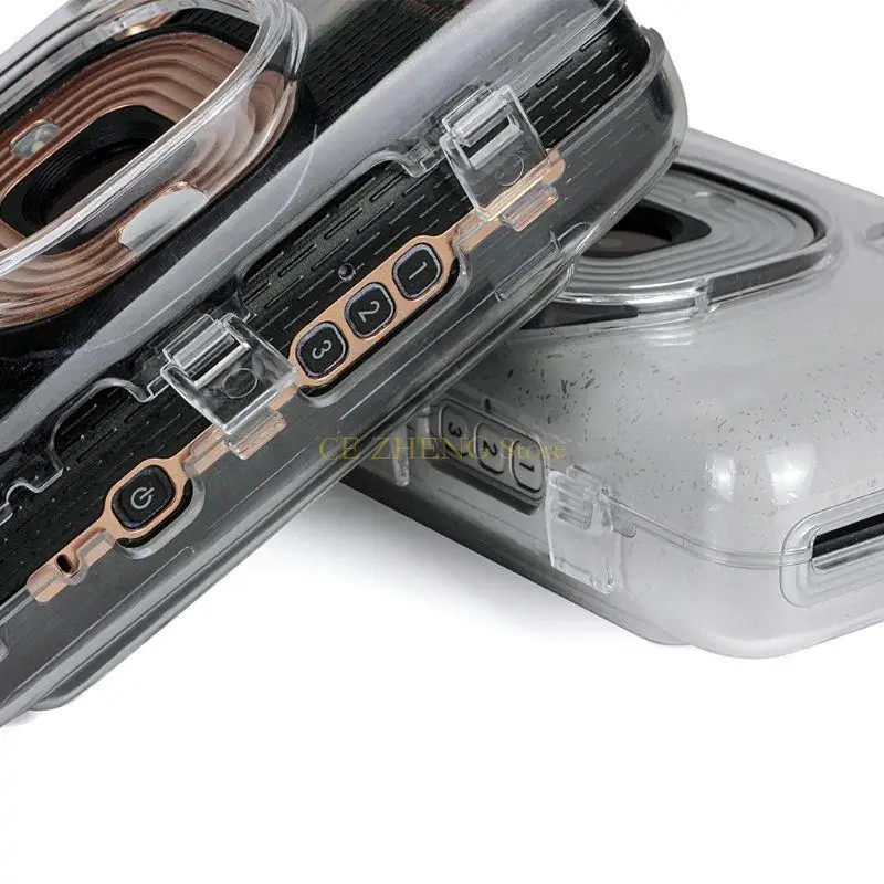 E56B شفاف البلورة PVC وقائية للحامي للحالة لحقيبة الغطاء القذيفة كيس كاميرا لوجود كاميرات Mini Liplay Cameras