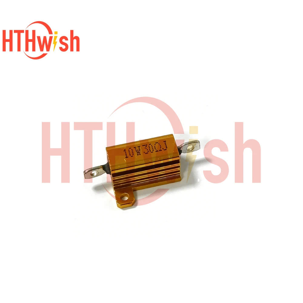 1/2/5pcs 10W Aluminum Power Resistor RX24 Metal Shell Case Wirewound Resistance Load Resistors 6ohm 10ohm 20ohm 30ohm