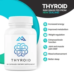 Boosting Energy and Metabolism - Thyroid Supplements for Women Supporting Hypothyroidism, Non GMO, 60 Capsules