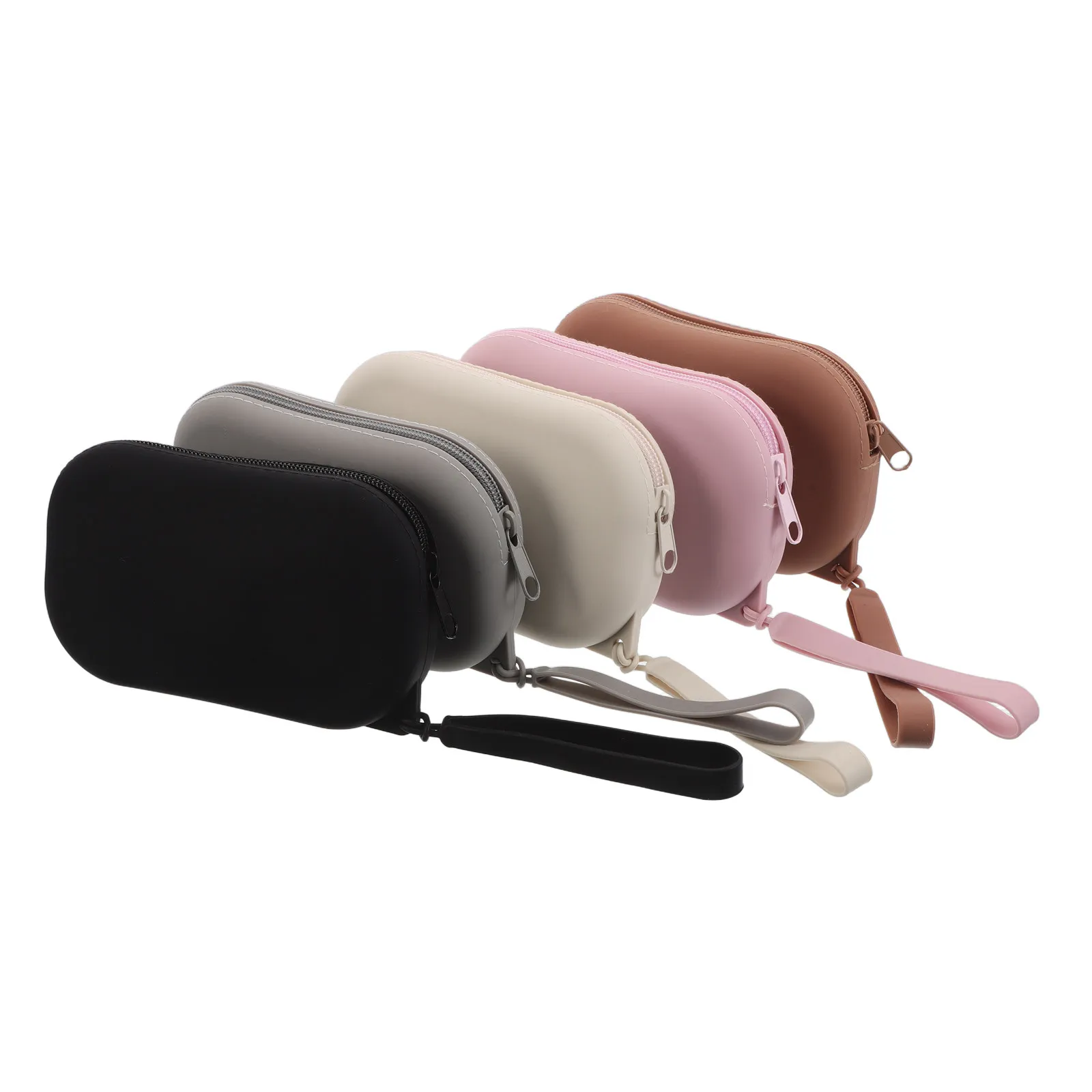 5pcs-silicone-storage-pouch-oval-small-item-organizer-waterproof-portable-coin-bag-for-purse-travel-essentials
