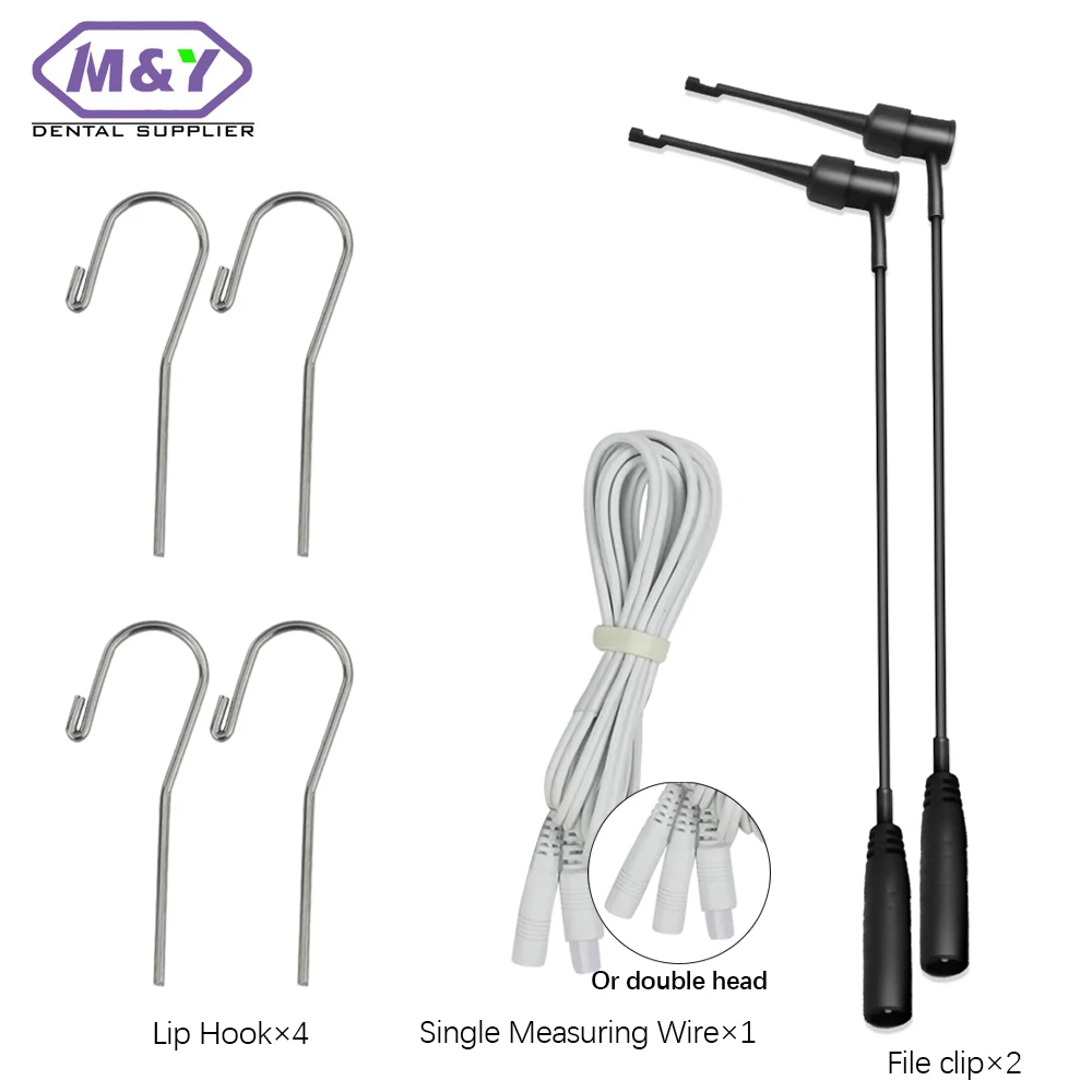 Dental Apex Locator Test Wire Measuring Line Lip Hooks Endo Treatment Measuring Accessories