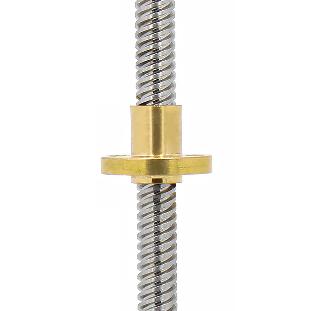 Fabricante profissional HLTNC 8mm 10mm 12mm16mm 20mm Parafuso de chumbo T8 T10 T12 T16 Parafuso de chumbo trapezoidal para impressora 3D