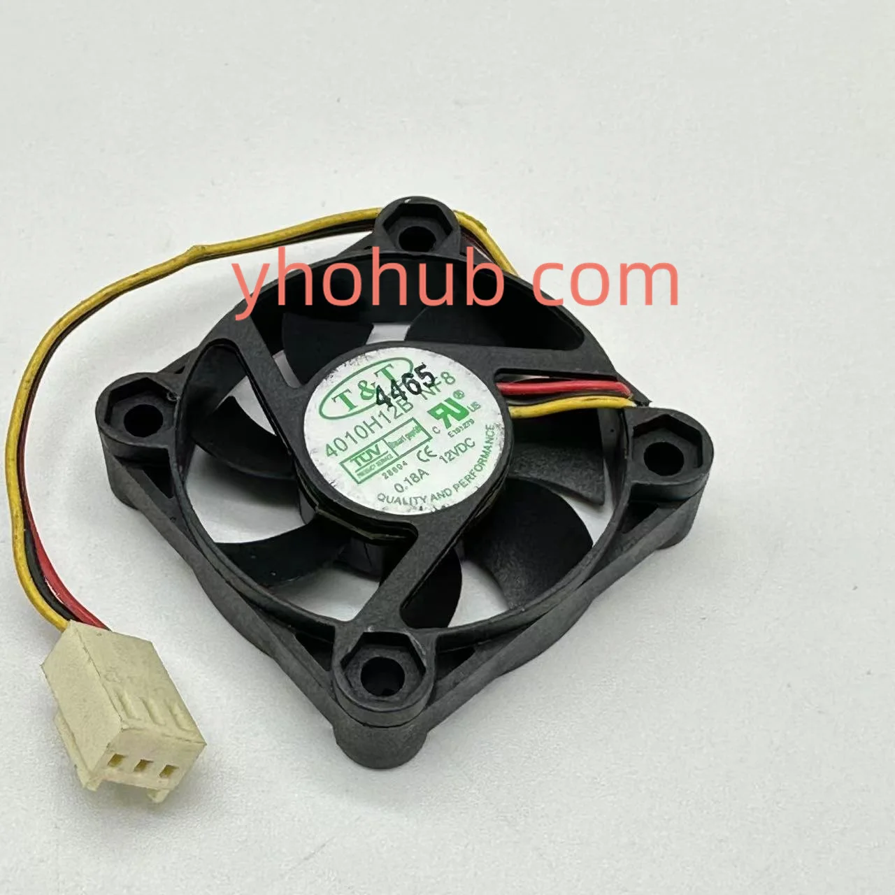 

T&T 4010H12B DC 12V 0.18A 40x40x10mm 3-Wire Server Cooling Fan