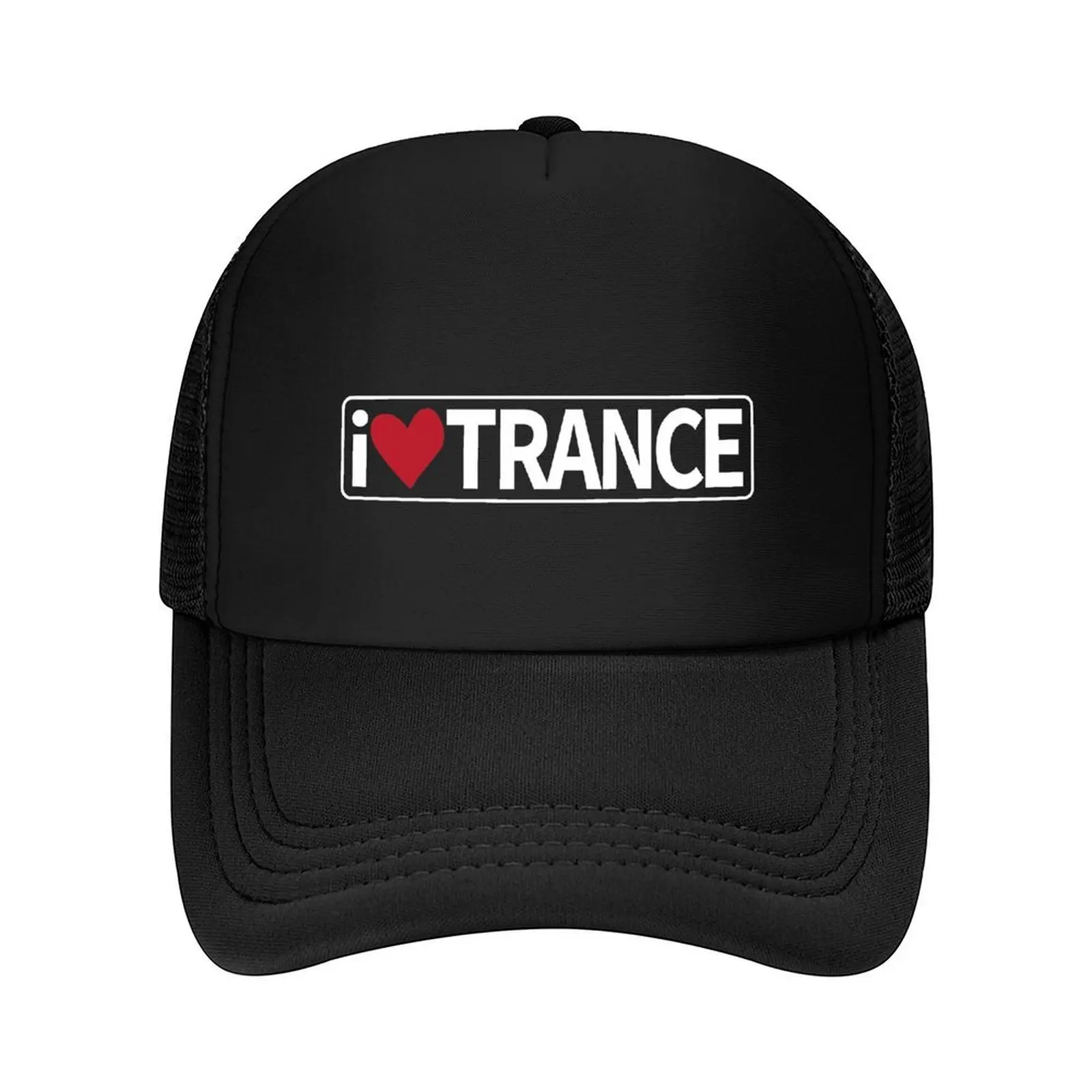 

I LOVE TRANCE Baseball Cap Vintage Luxury Man Hat Beach Bag black Man Women's