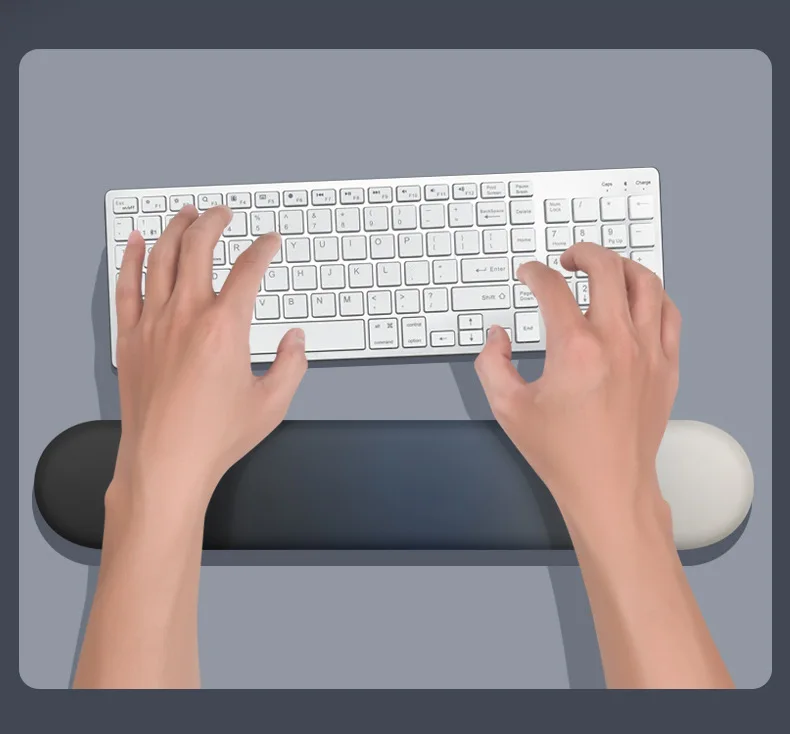 Gradient Handgelenkauflage Tastatur-Maus-Set Ergonomische Schreibtischunterlage für Büro und Gaming 7 Farben 3 Konfigurationen – Detail 8