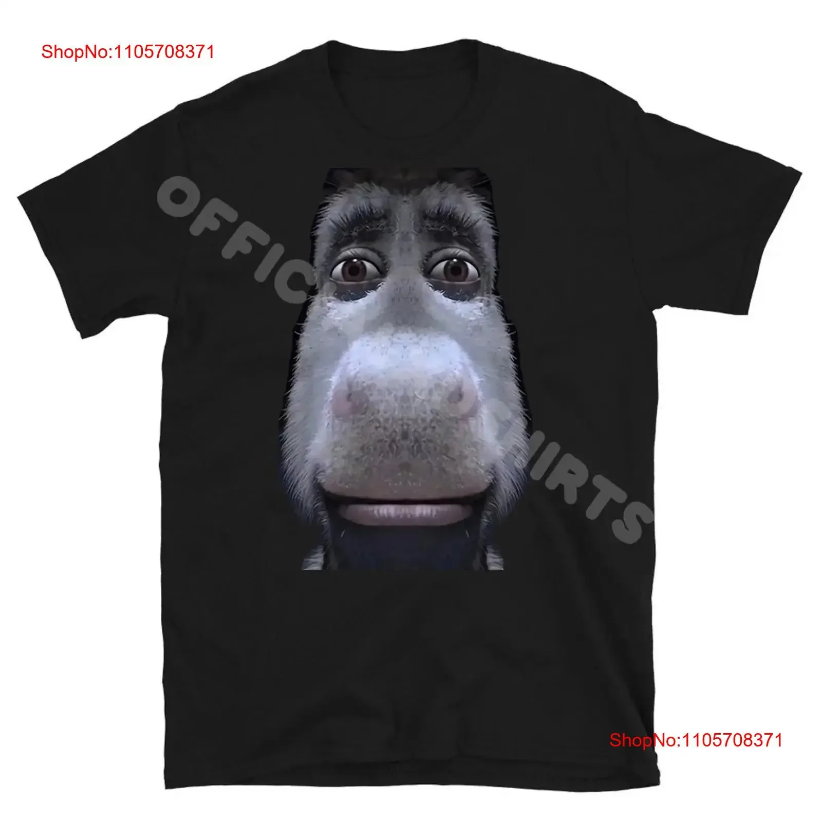 Donkey Staring Funny Meme T Shirt vintage Washed streetwear graphic Soft homme Slightly Breathable Comfortable Unisex Versatile
