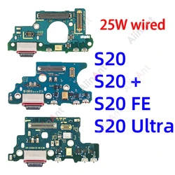 USB Mic Board Dock Charger Connector Quick Charging Port Flex Cable For Samsung Galaxy S20 Ultra Plus FE G780F G981B G986B G988B