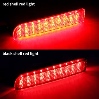 適用於三菱藍瑟 Evolution X 歐藍德運動版/RVR/ASX 12V 汽車的 2 件裝 LED 後保險桿燈反光片霧燈尾燈煞車燈 6 最佳銷售 三菱藍瑟尾燈罩 - №5