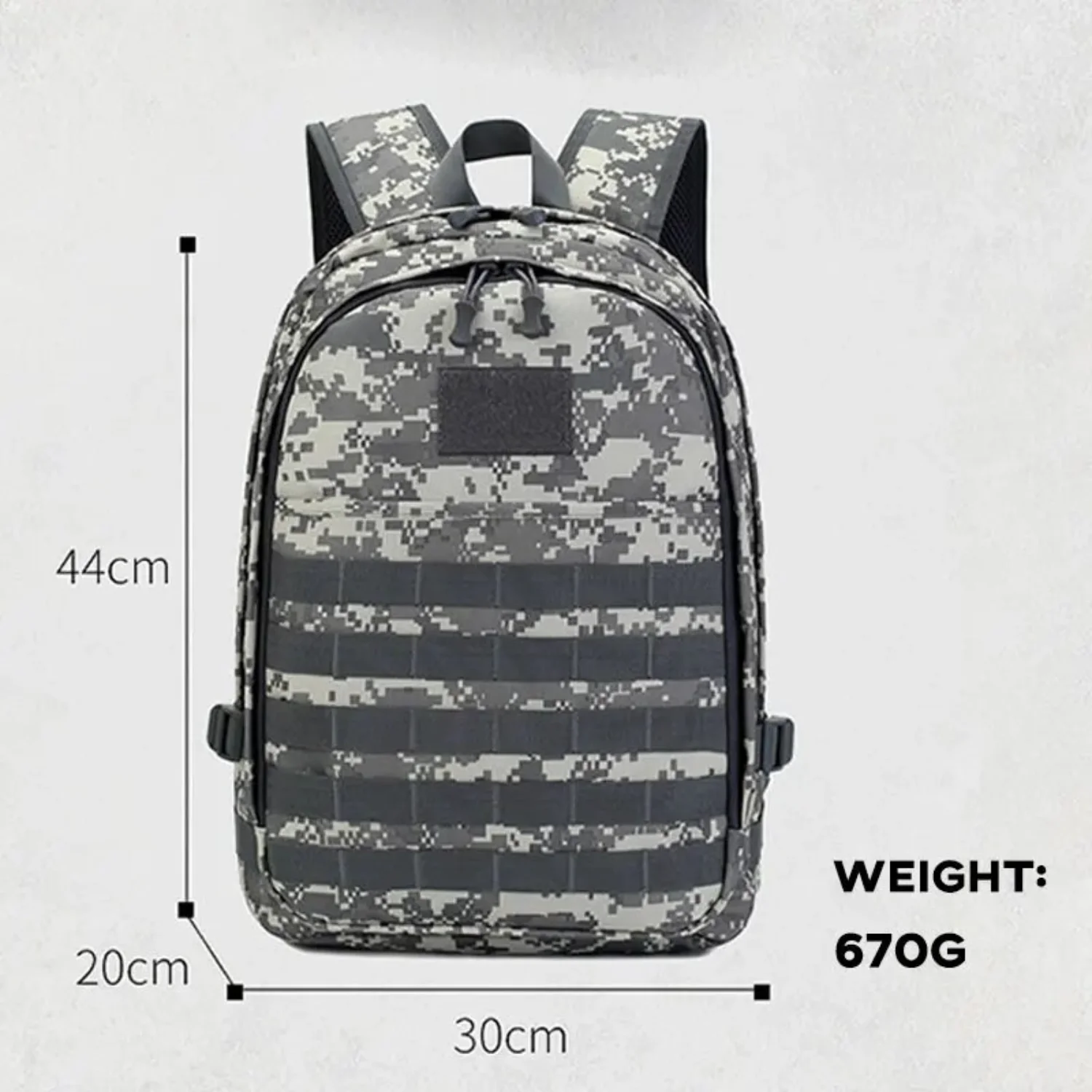 Bolsa de pesca al aire libre, mochila táctica de caza, mochila militar impermeable de 40L, mochila portátil con interfaz USB, mochila de camuflaje de 4 capas