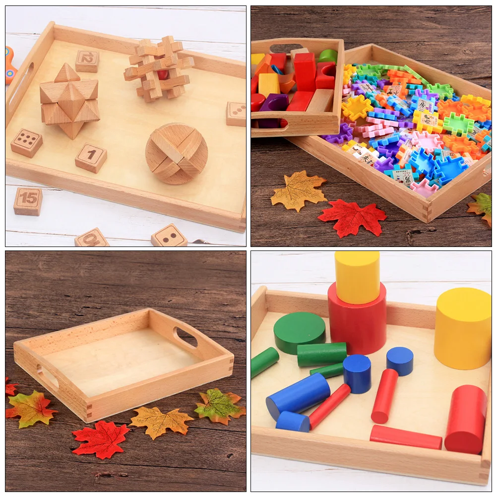 

Tray Teaching Aid Box Storage Container Containers for Decorative Large Crafts Plate