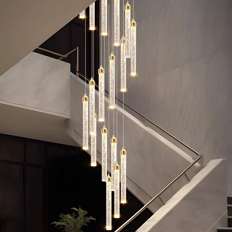

Modern home decor led lights pendant light lamps forstaircase Chandeliers for living room hanging light indoor lighting