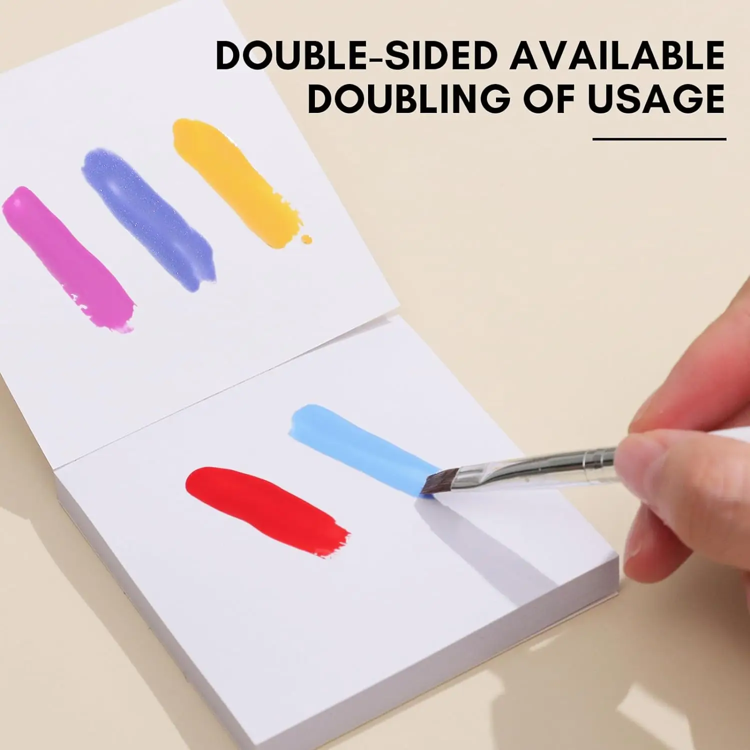 50Pcs Gel Nagellack Palette Papier Einweg Nail art Aufkleber Gel Polnisch Mischen Zeichnung Papier DIY Display Maniküre Werkzeuge – Detail 2