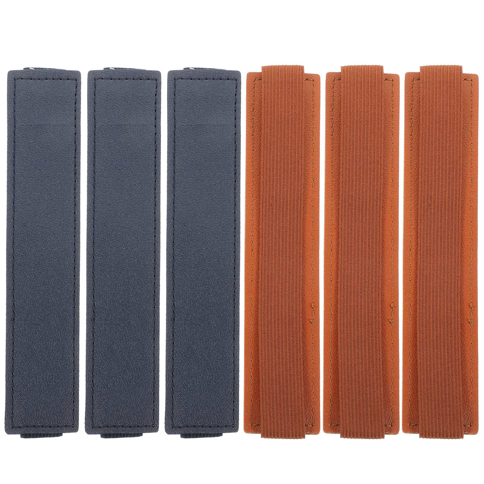 

6 Pcs Pen Case Journal Pen Pouch Elastic B Notebook Holder Black Brown 3 Each Storage Pouch Journal Tablet