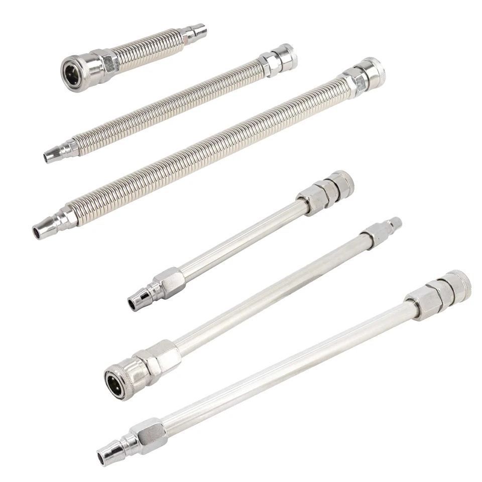 FREDORCH S/M/L Three Sizes Spring Extension Tube Attachments with Vac-U-Lock Connector For Sex Machine Quick Connector