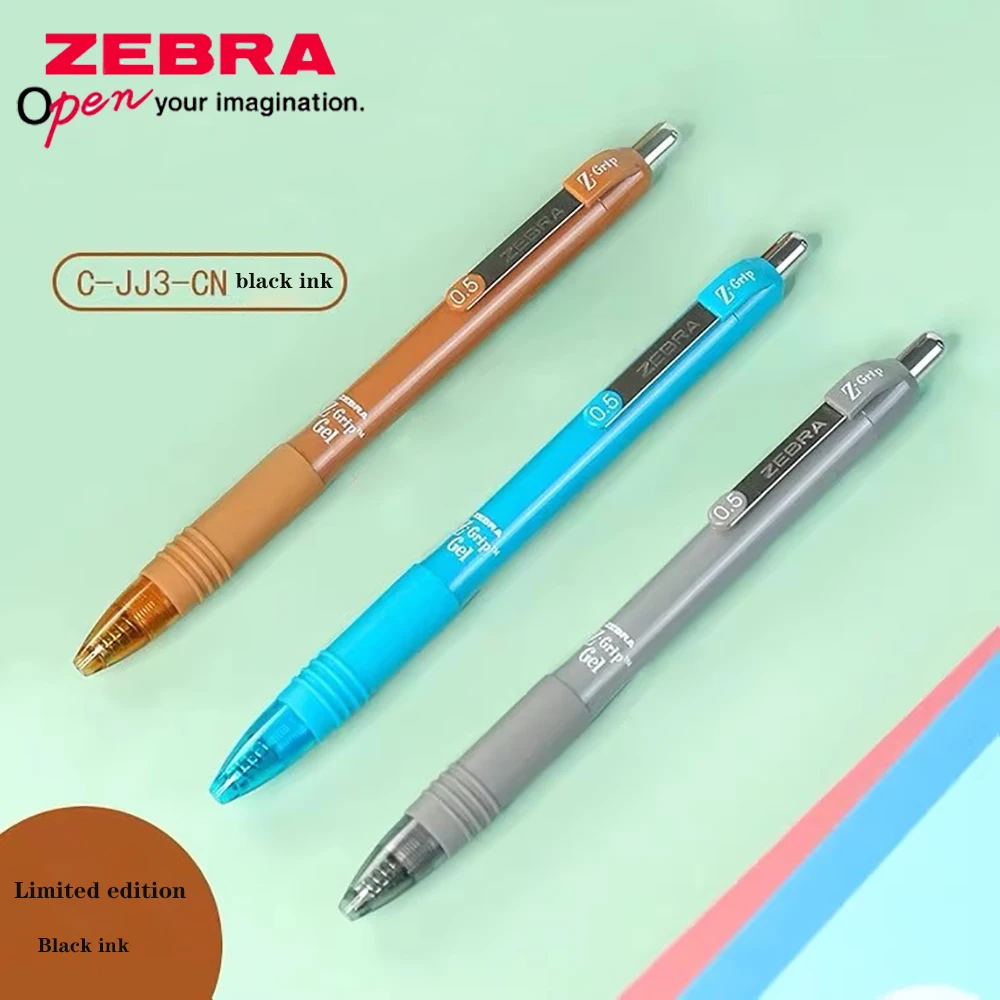 

Набор из 5 гелевых ручек ZEBRA JJ3 серии Z-Grip, с кнопочным механизмом, 0.5 мм, плавное письмо, школьные принадлежности, милые канцелярские товары