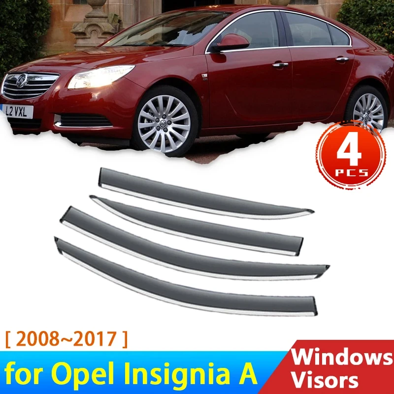 Deflectors For Vauxhall Holden Opel Insignia A MK I 2008~2017 G09 Accessories Wind Shield Car Windowa Visor Rain Eyebrow Guards