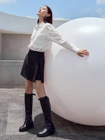 Amii Shorts Skirts Women's High Waist Versatile 2026 Spring New A-Line Skirt Shorts Office Loose Solid Women's Clothing 12343035 - Image 4