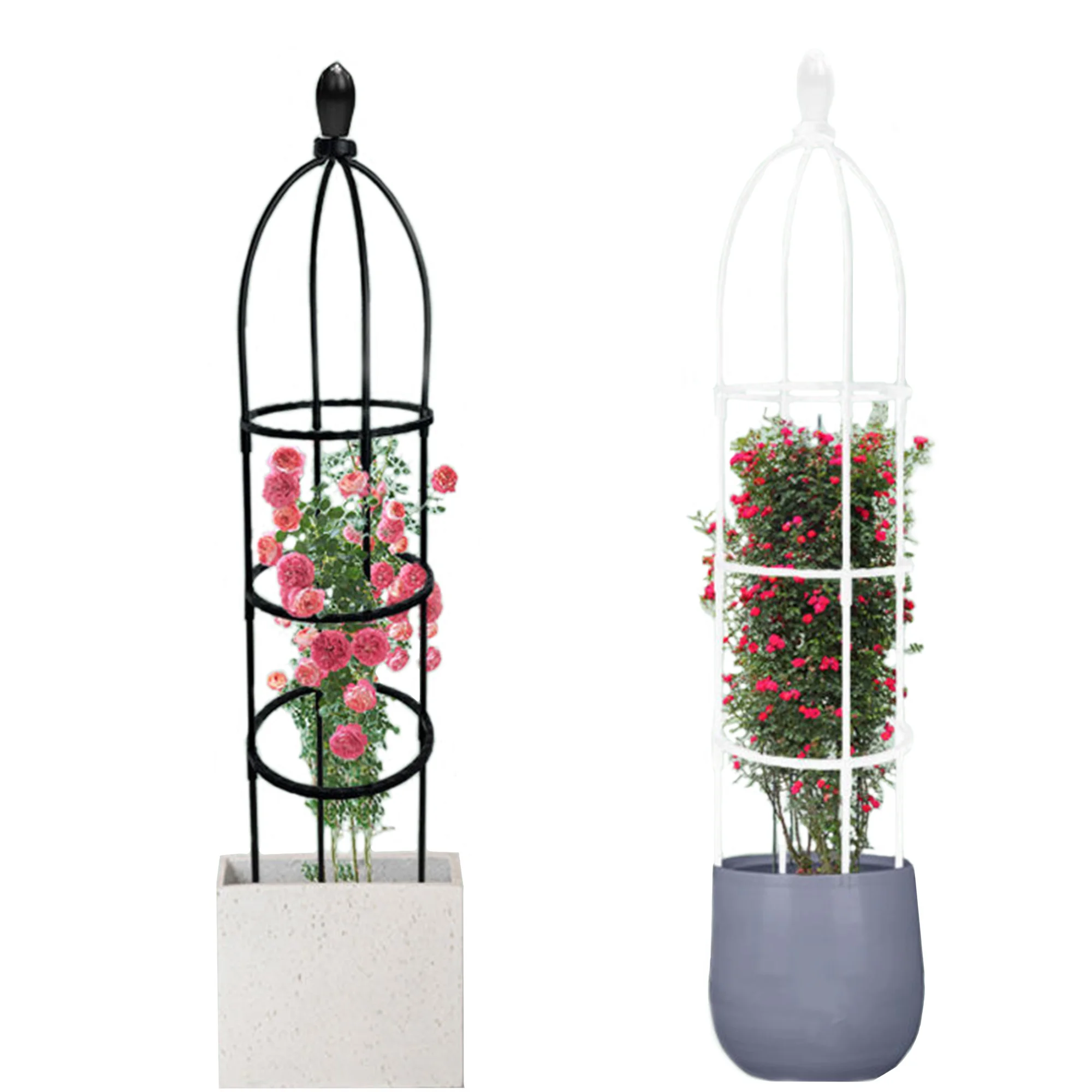 1 pc Garden Obelisk Trellis for Climbing Plants, Can help the growth of roses,ruit vines, houseplants,Easy to Install