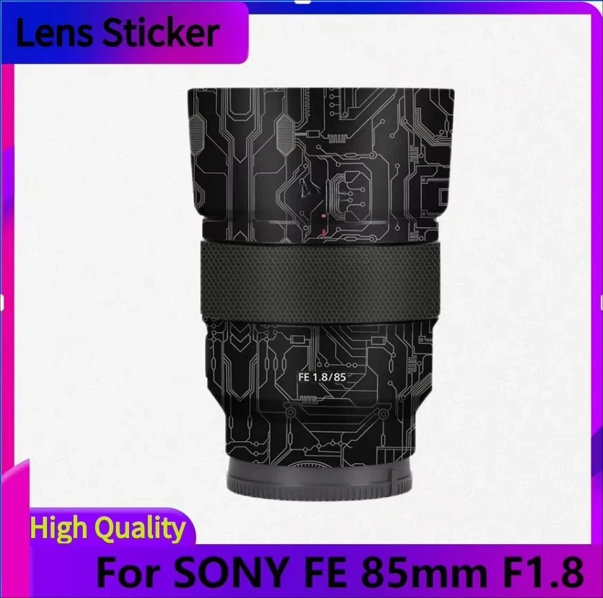 ソニー-fe-85mm-f18-レンズステッカー保護スキンデカールフィルム傷防止プロテクターコート-18-85-fe85-fe85mm-fe85-18-f18