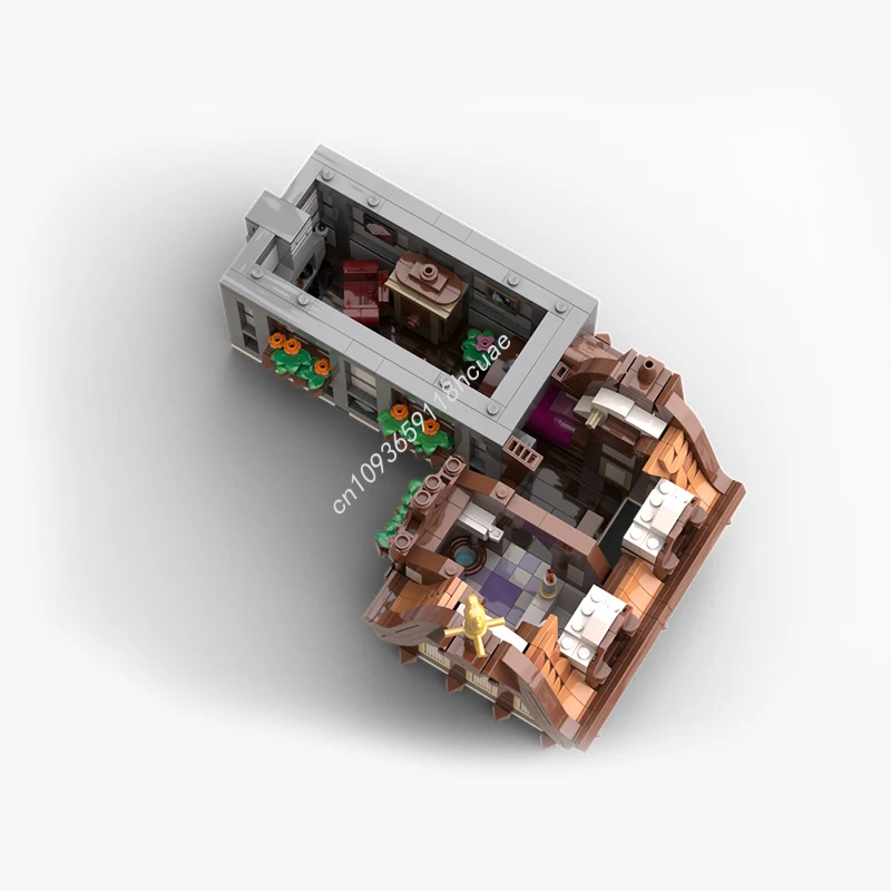 Moc personalizado edifício modular cidade velha vista de rua modelo bloco de construção diy montagem criativa tijolos educativos brinquedos presente do miúdo