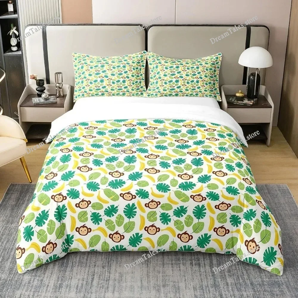 Cute Colorful Cartoon Salamander Duvet Cover, Boys and Girls Duvet Cover, Microfiber Duvet Cover with Zipper Pillowcase, Bedding