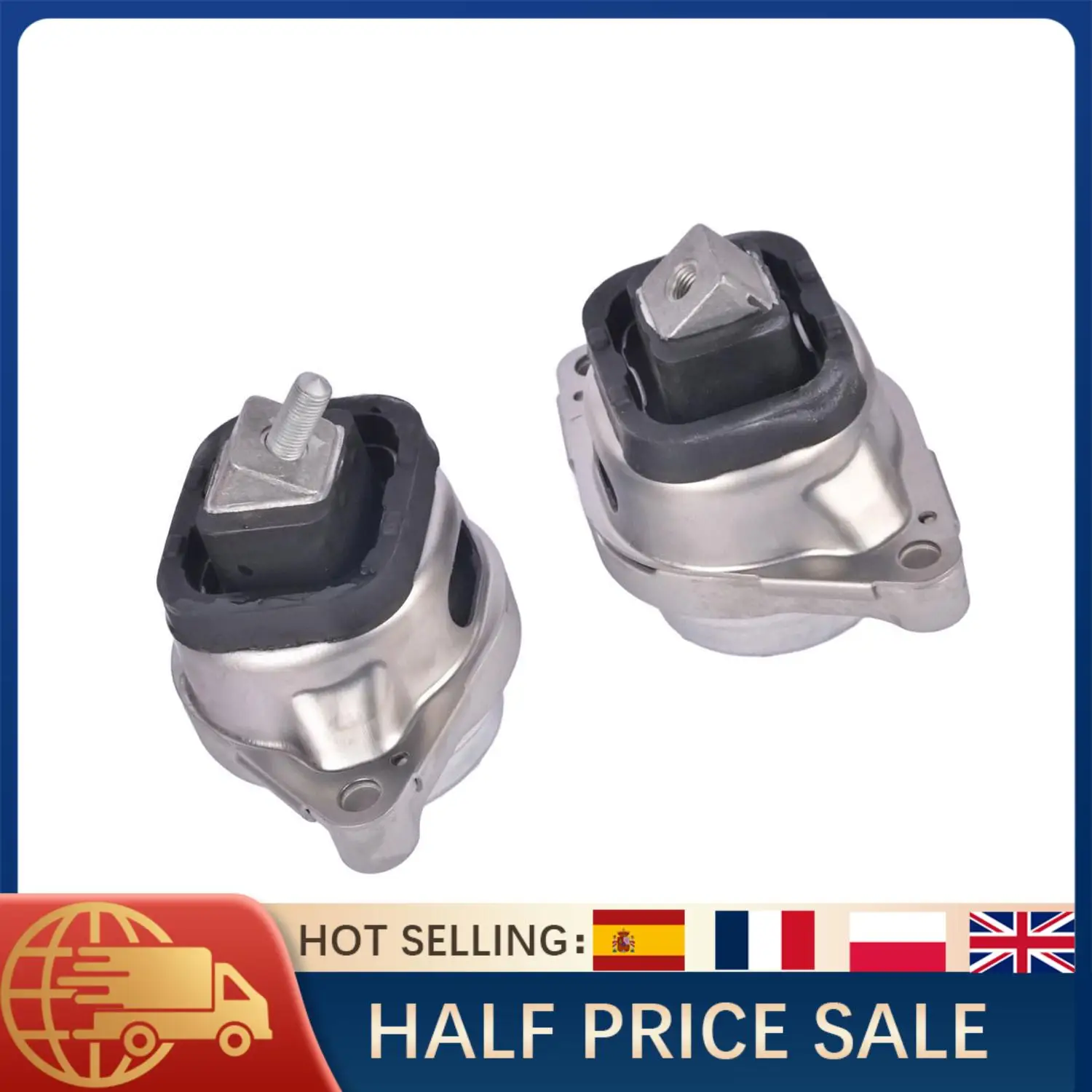 

2x Engine Mounts for Land Rover Range Rover 2010-2012 LH & RH LR010745 LR010746 Replacement Set