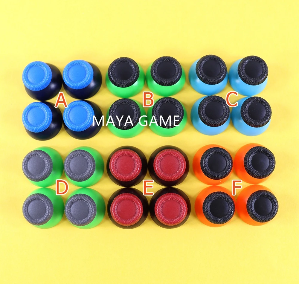 200pcs For PS5 Controller Thumbstick Cover Double Color 3D Joystick Stick Module Mushroom Cap