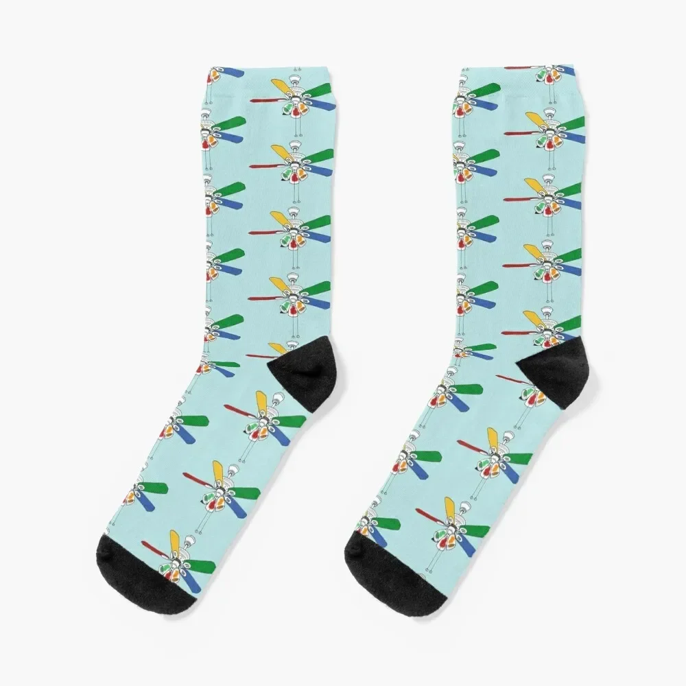 Rainbow Ceiling Fan Socks happy gift cool designer Girl'S Socks Men's