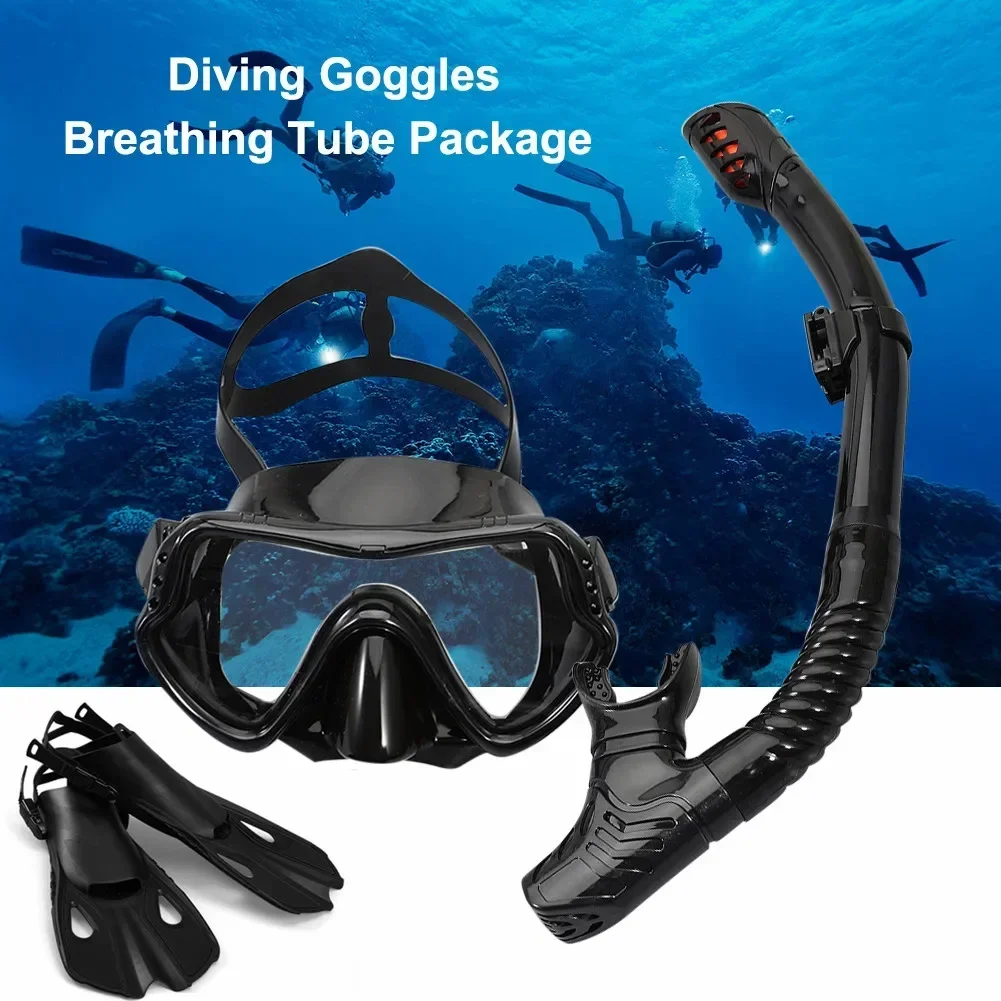 professional-diving-mask-and-snorkel-snorkeling-equipment-panoramic-wide-angle-snorkeling-mask-swimming-fins-snorkeling-flipper