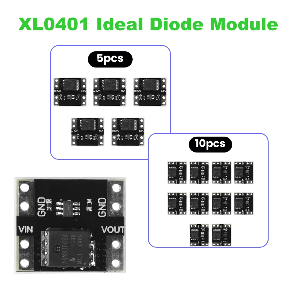 

3-26V 10A XL0401 Ideal Diode Module High Current Simulated Rectifier for Solar Panel Reverse Polarity Protection