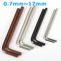 Hex Wrench 304 Stainless Steel/Nickel Plated/Black Mini L Shaped Hexagon Allen Key  Bicycle L Handle Wrench